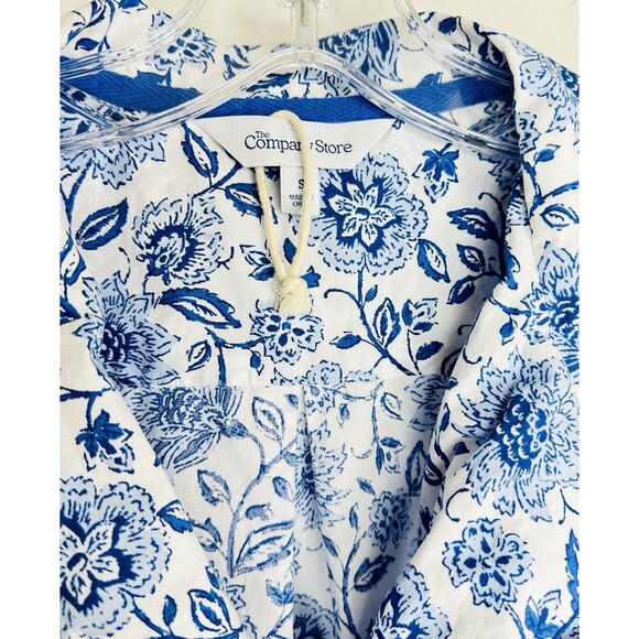 The Company Store Nightshirt Small Cottagecore Button Front Cotton Nightgown - Picture 5 of 10